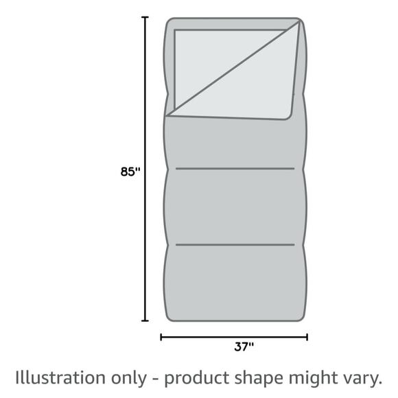 Sleeping Bag Liner, Sleep Sack & Travel Sheets, Campingfor Cold Weather, Gray - Picture 6 of 6